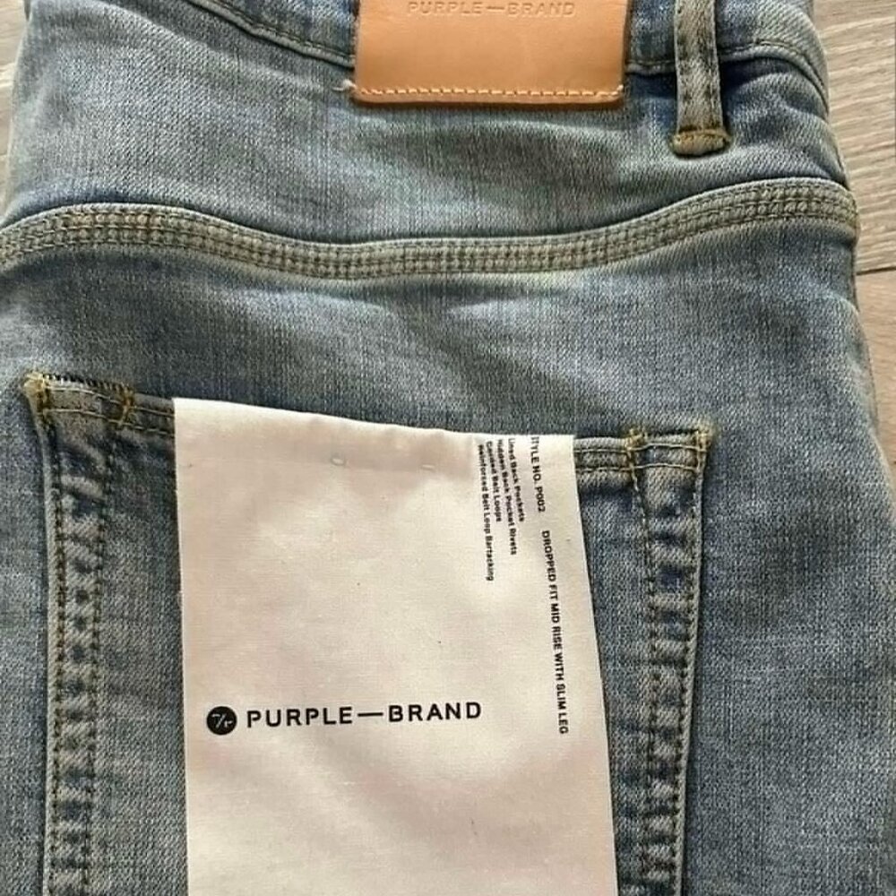 purple jeans